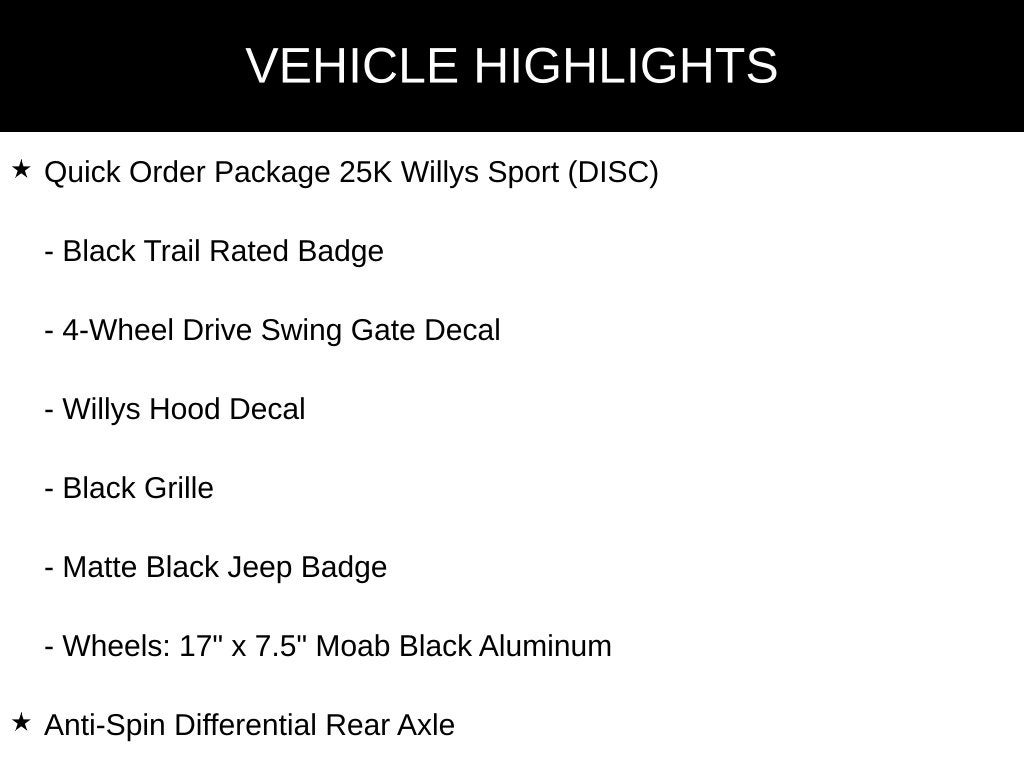 2021 Jeep Wrangler Unlimited Willys