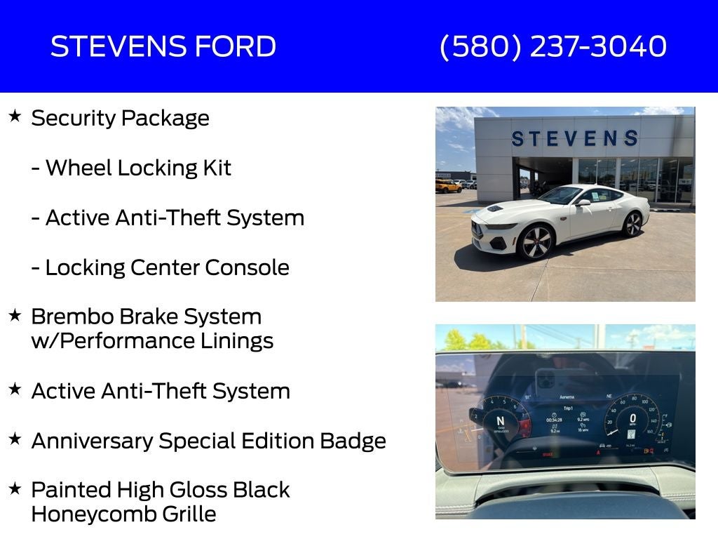 2025 Ford Mustang GT Premium 60th Anniversary