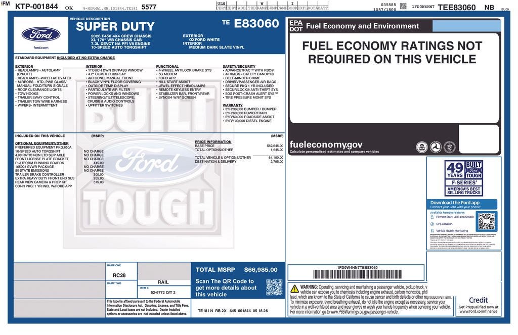 2026 Ford F-450SD XL DRW