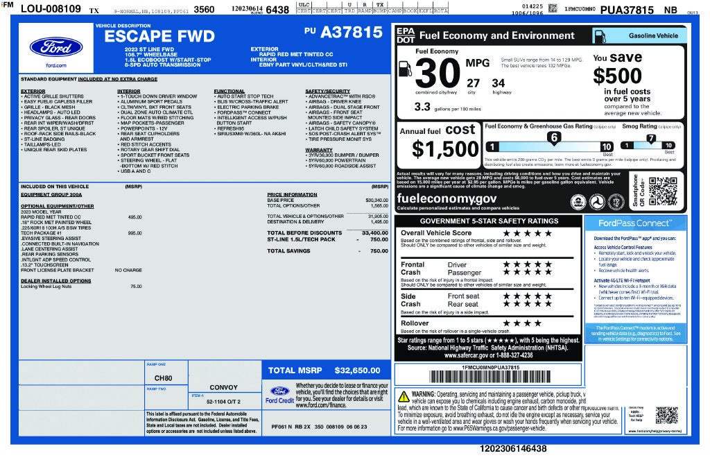 2023 Ford Escape ST-Line