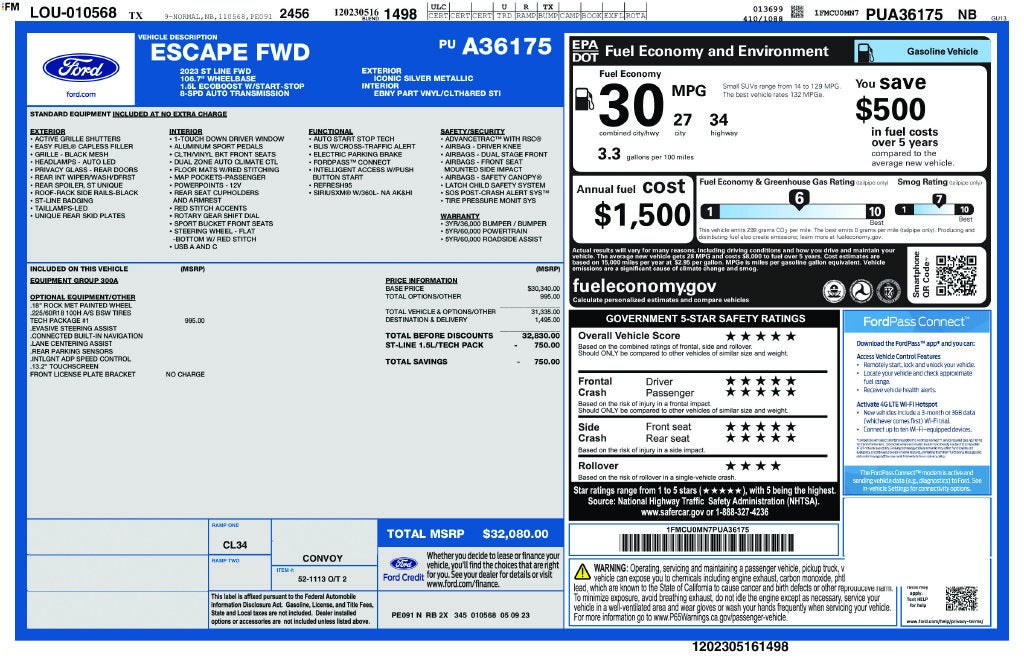 2023 Ford Escape ST-Line