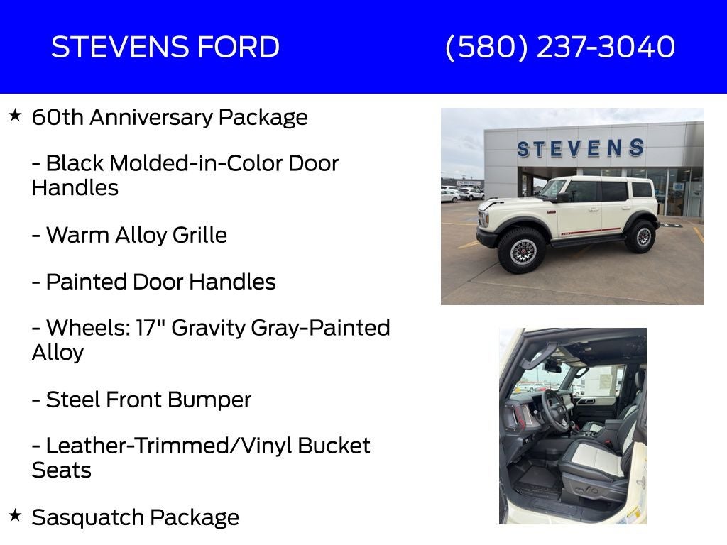 2026 Ford Bronco Outer Banks 60th Anniversary