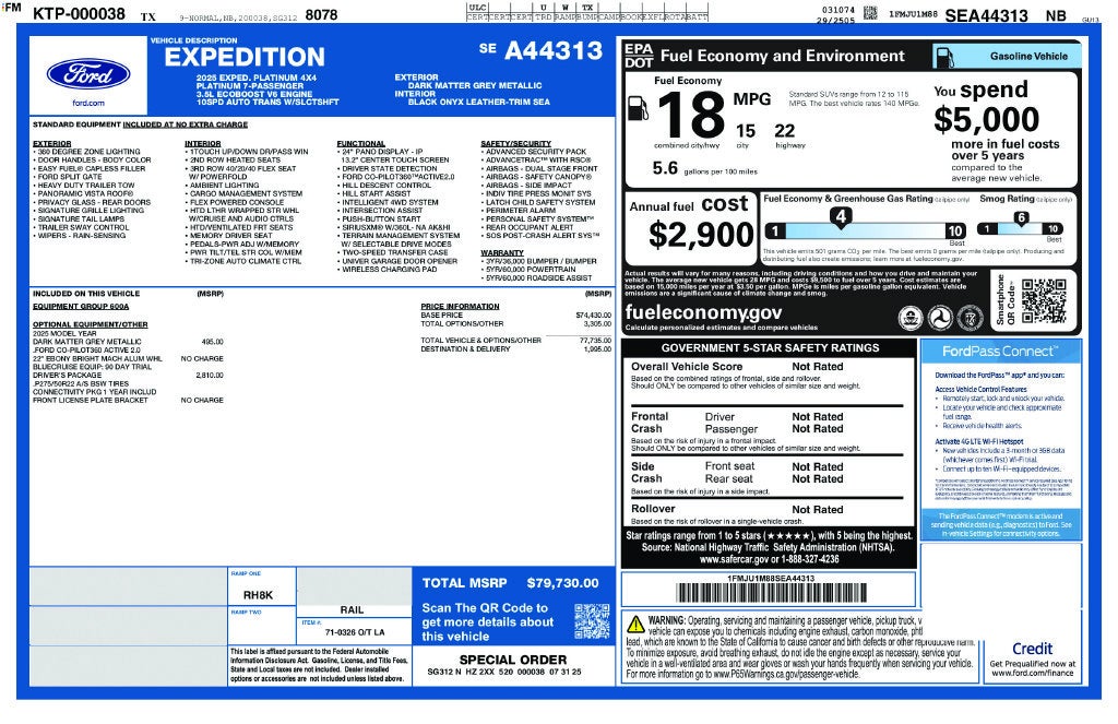 2025 Ford Expedition Platinum