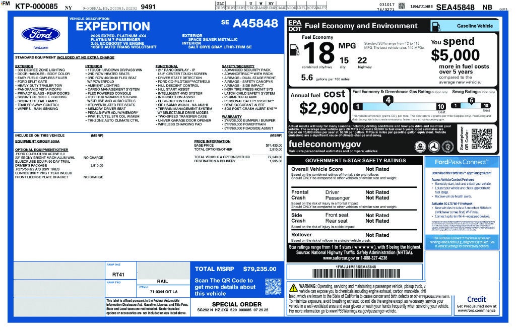 2025 Ford Expedition Platinum