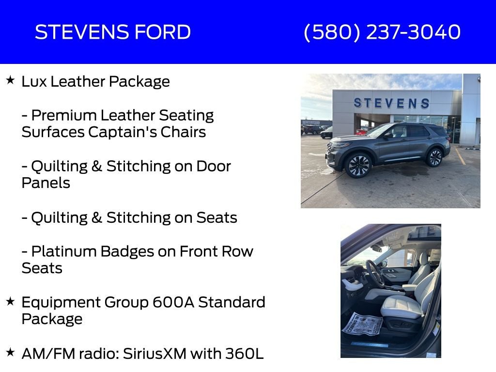 2026 Ford Explorer Platinum