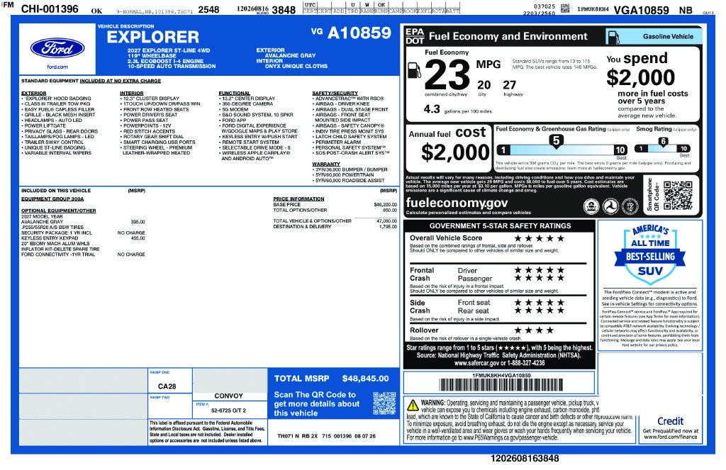 2027 Ford Explorer ST-Line