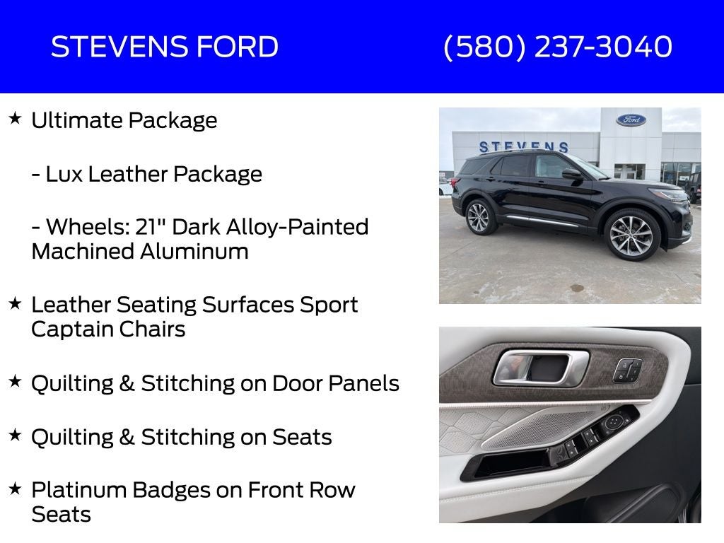 2025 Ford Explorer Platinum