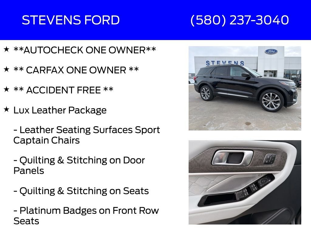 2025 Ford Explorer Platinum