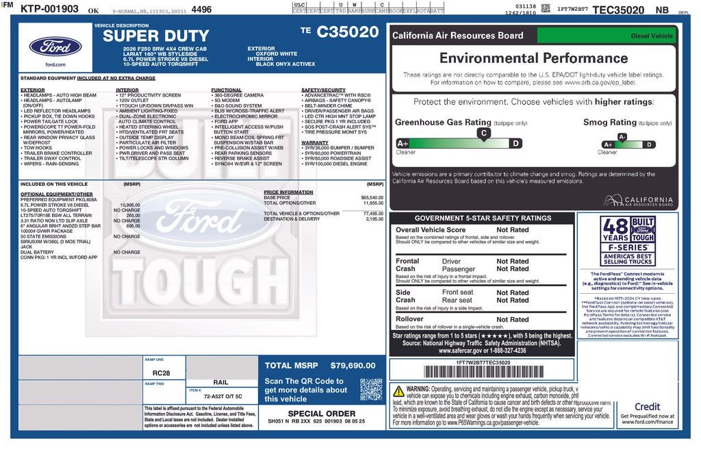 2026 Ford F-250SD Lariat