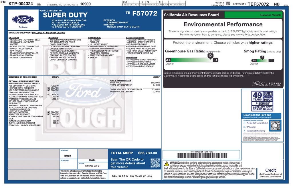 2026 Ford F-250SD XLT TREMOR