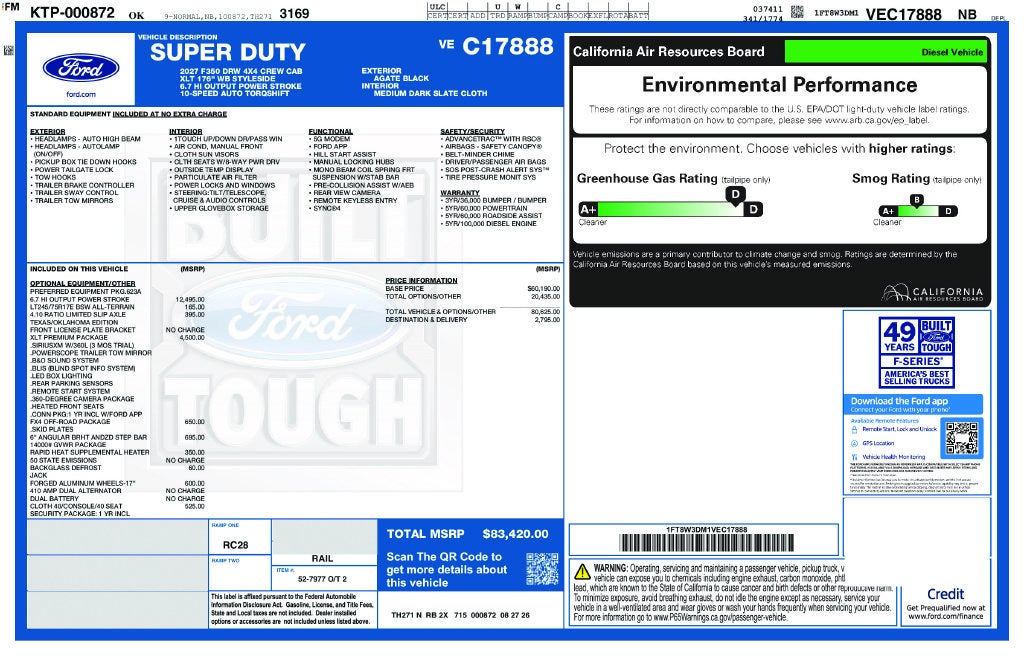 2027 Ford F-350SD XLT DRW