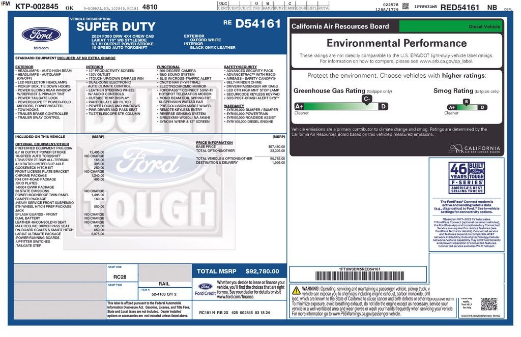 2024 Ford F-350SD Lariat DRW
