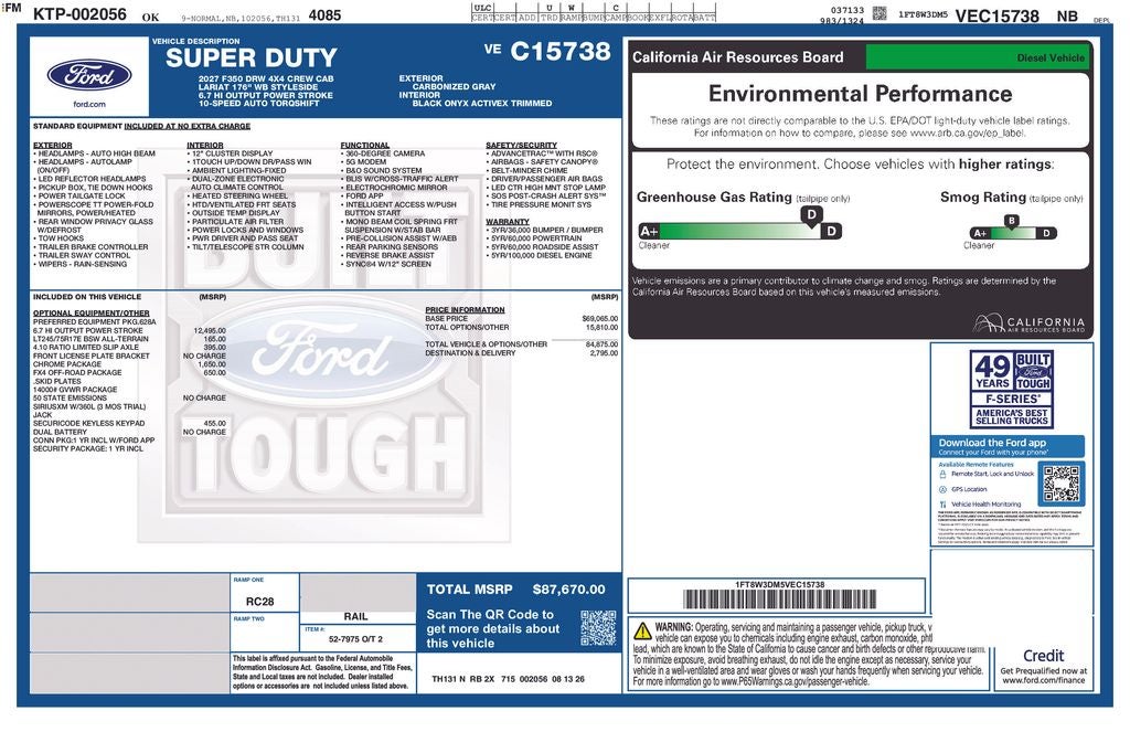 2027 Ford F-350SD Lariat DRW