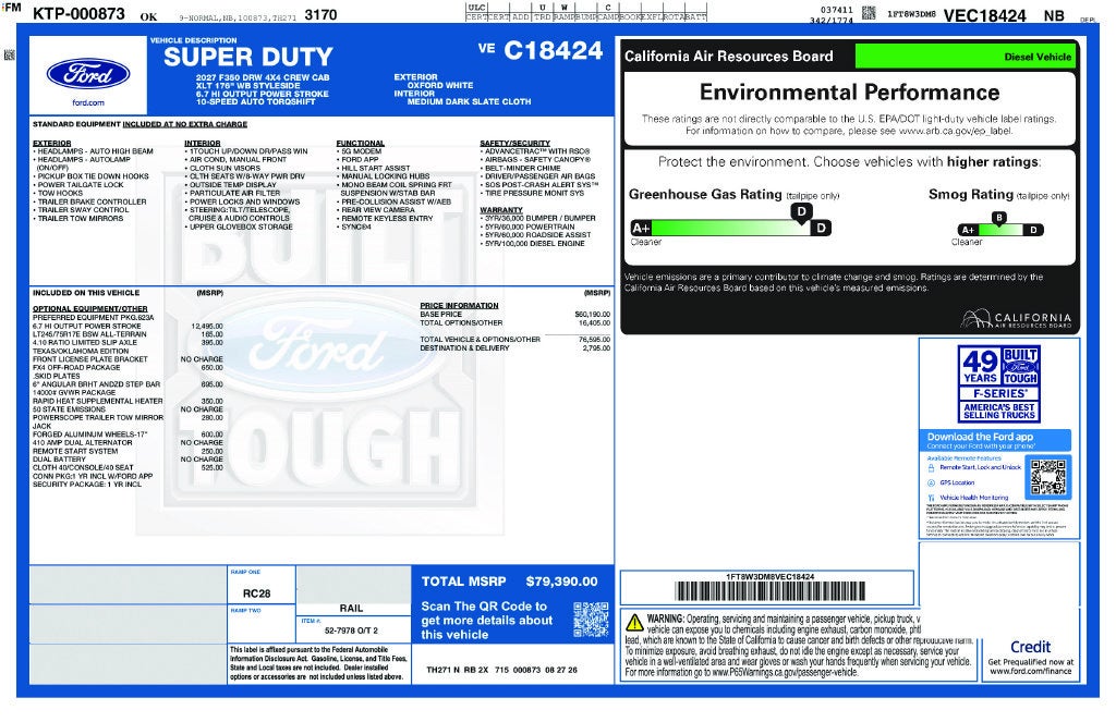 2027 Ford F-350SD XLT DRW
