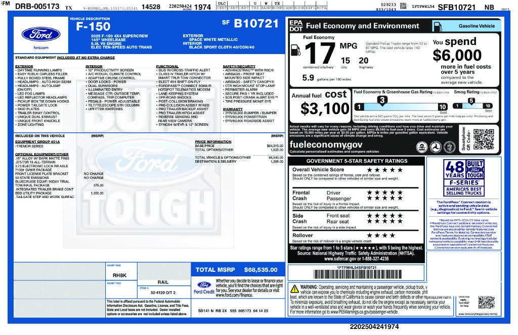 2025 Ford F-150 Tremor