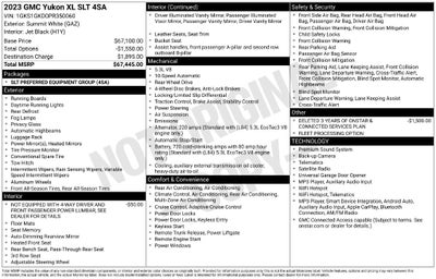 2023 GMC Yukon XL SLT