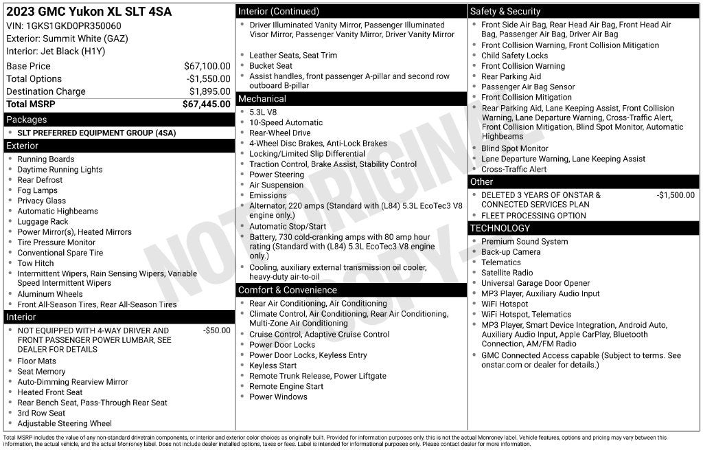 2023 GMC Yukon XL SLT