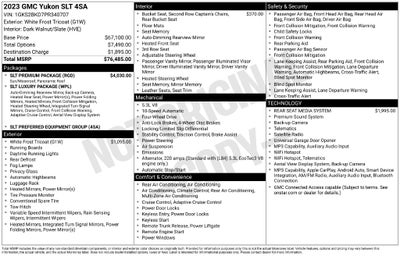 2023 GMC Yukon SLT