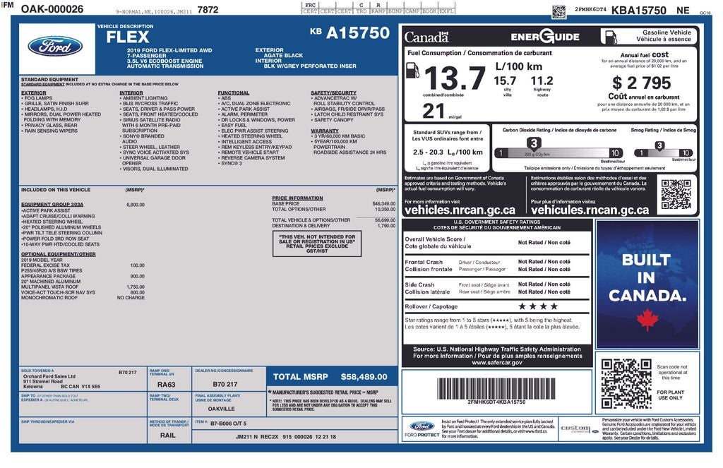 2019 Ford Flex Limited