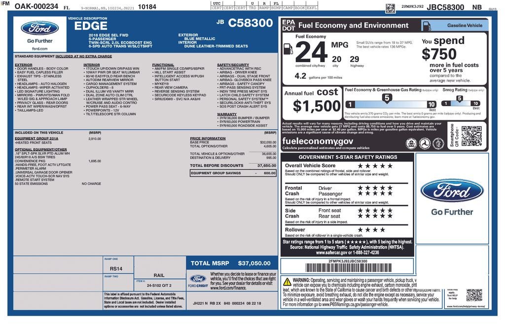 2018 Ford Edge SEL