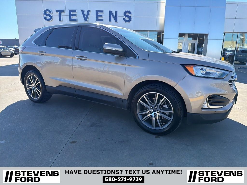 Used 2021 Ford Edge Titanium with VIN 2FMPK3K90MBA32503 for sale in Enid, OK