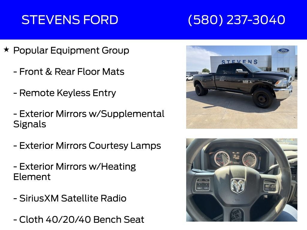 2018 RAM 3500 Tradesman