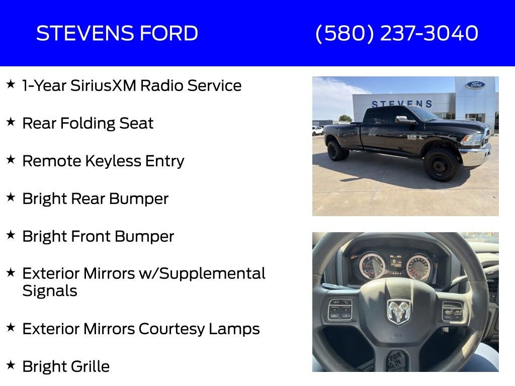 2018 RAM 3500 Tradesman