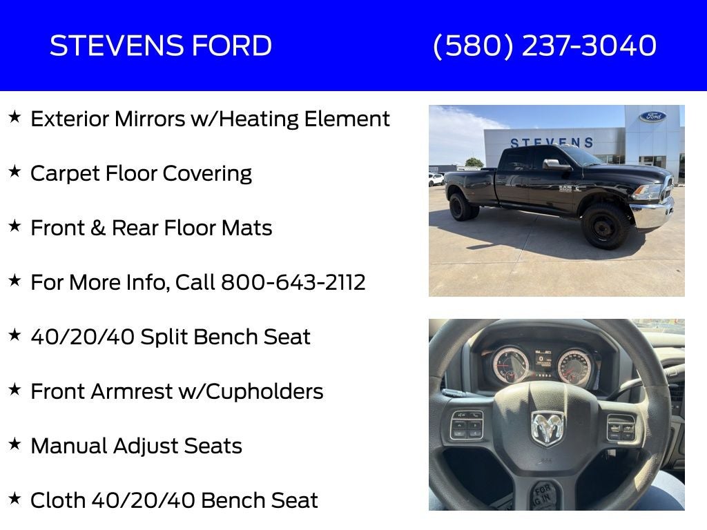 2018 RAM 3500 Tradesman