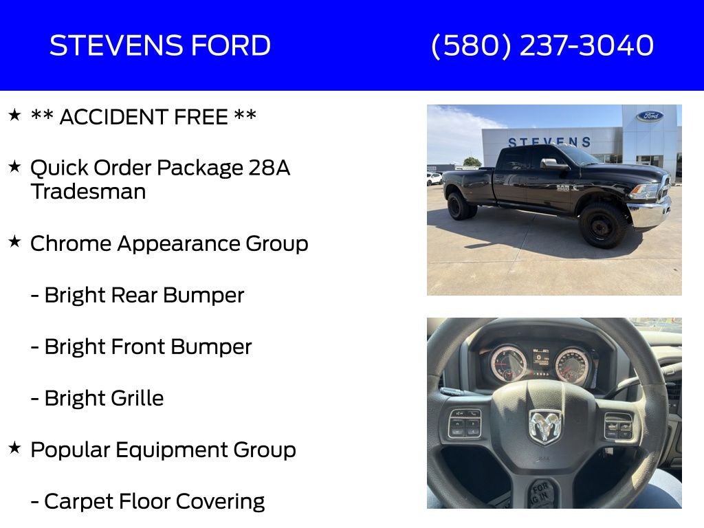 2018 RAM 3500 Tradesman