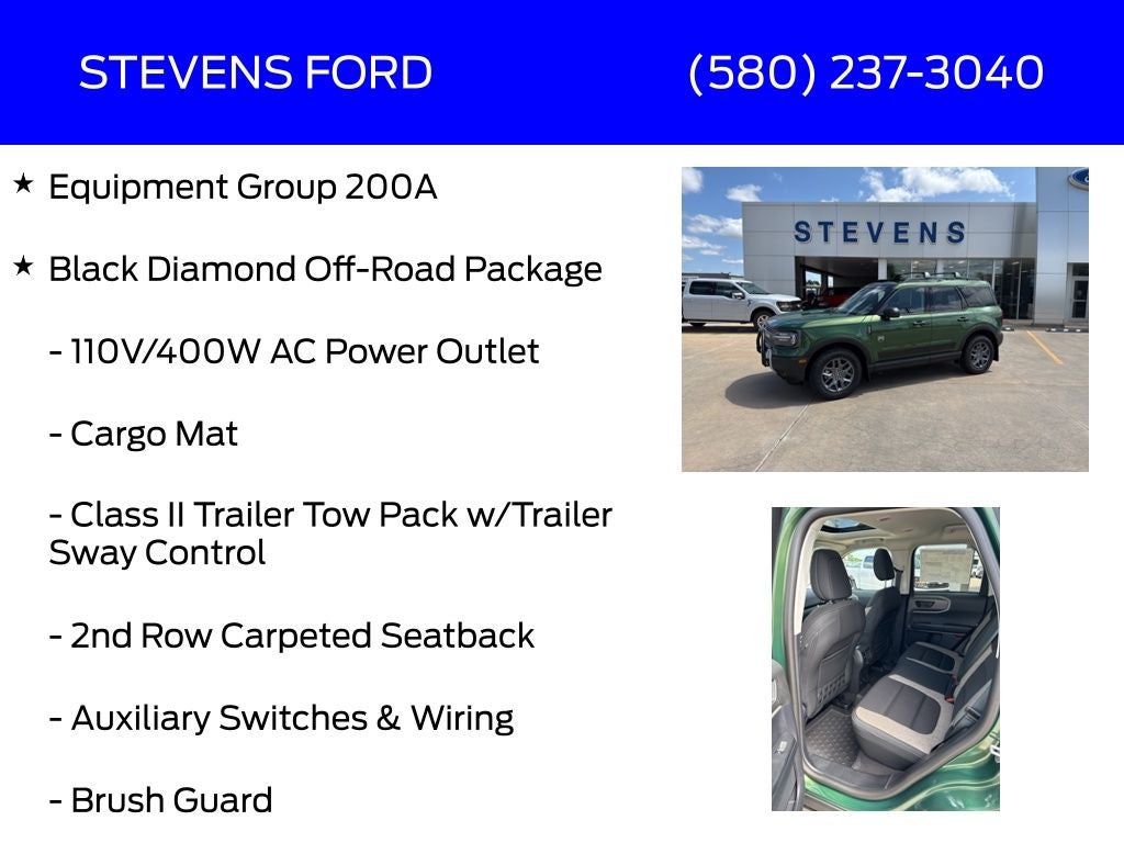 2025 Ford Bronco Sport Big Bend Black Diamond