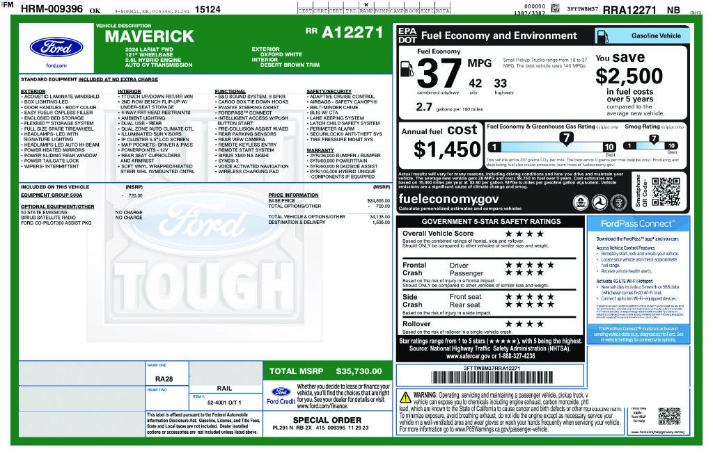2024 Ford Maverick Lariat