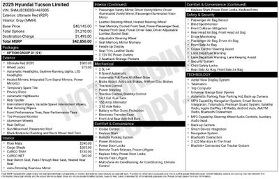 2025 Hyundai Tucson Limited