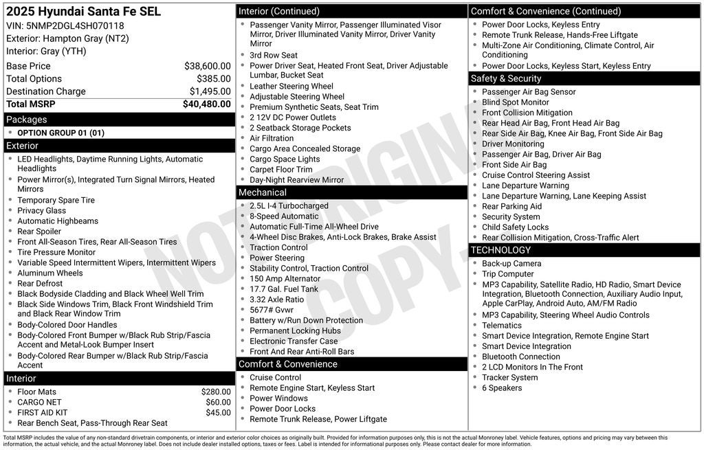 2025 Hyundai Santa Fe SEL