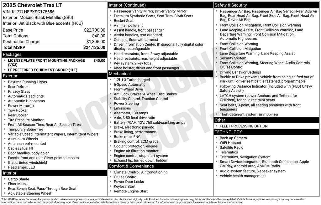2025 Chevrolet Trax LT