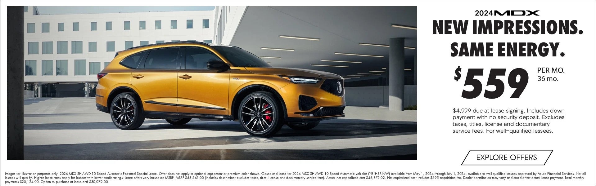 New Impressions. Same Energy. %559 Per Mo. 36 Mo.